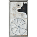 Dog with Wheel - Art Print
