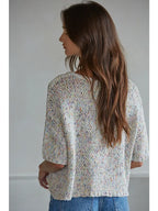 Knit Sweater Cotton Polyester Acrylic Top