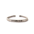 ***X Forever Stackable Ring - Adjustable