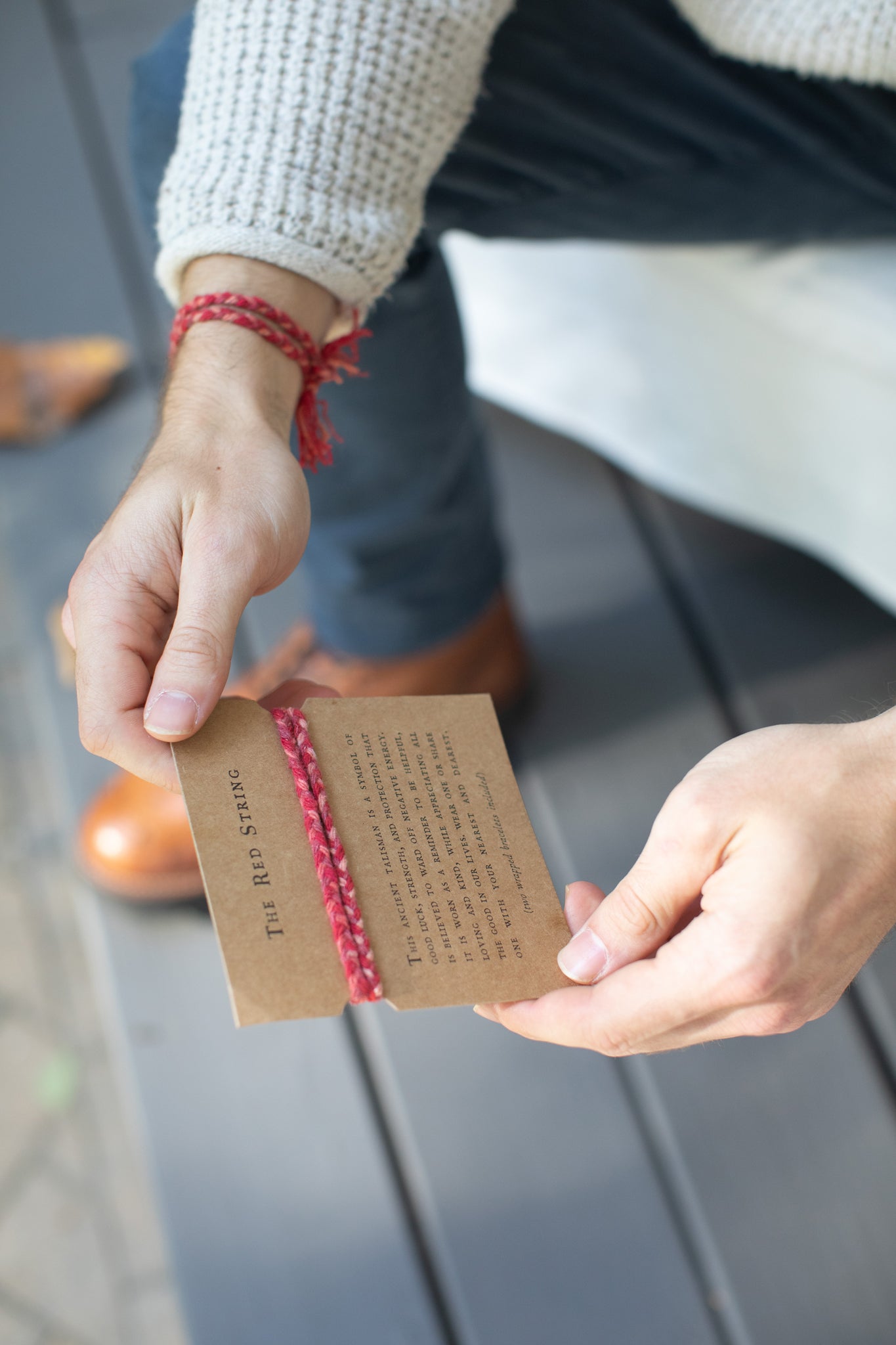 The Red String Bracelet Card