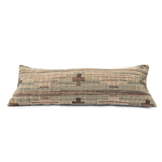 Triple Cross Kilim Lumbar Pillow 40"x14"
