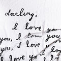 ***Darling I Love You (Letter For You) Swaddle Blanket