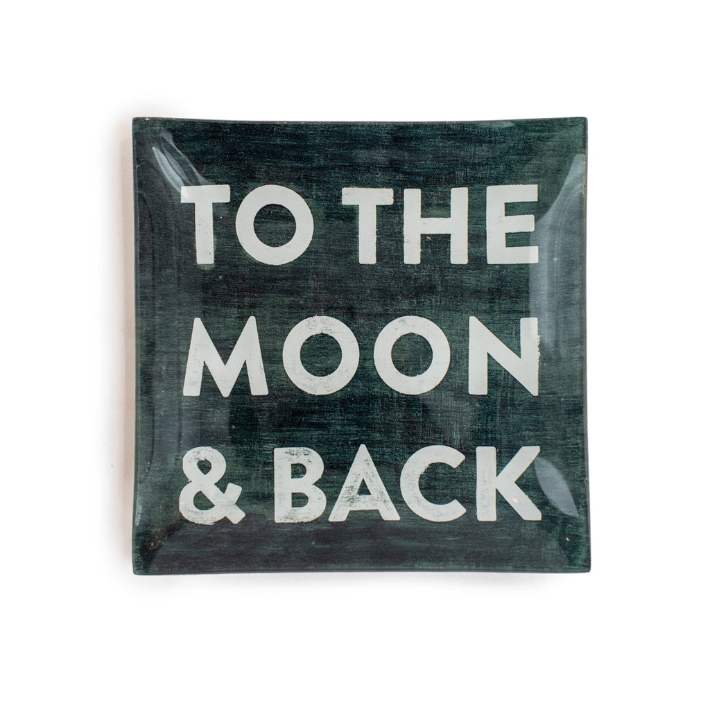 Small Square Decoupage Plate