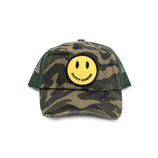 ***Happy Camper Smiley - Camo Sugarboo Hat Camo