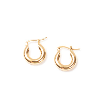 Gold Plated Chunky Hoop Earrings