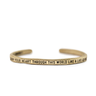***Brass Cuff - Carry Your Heart