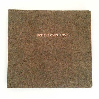 Accessories - Heirloom Leather Photo Album "For the Ones I Love"