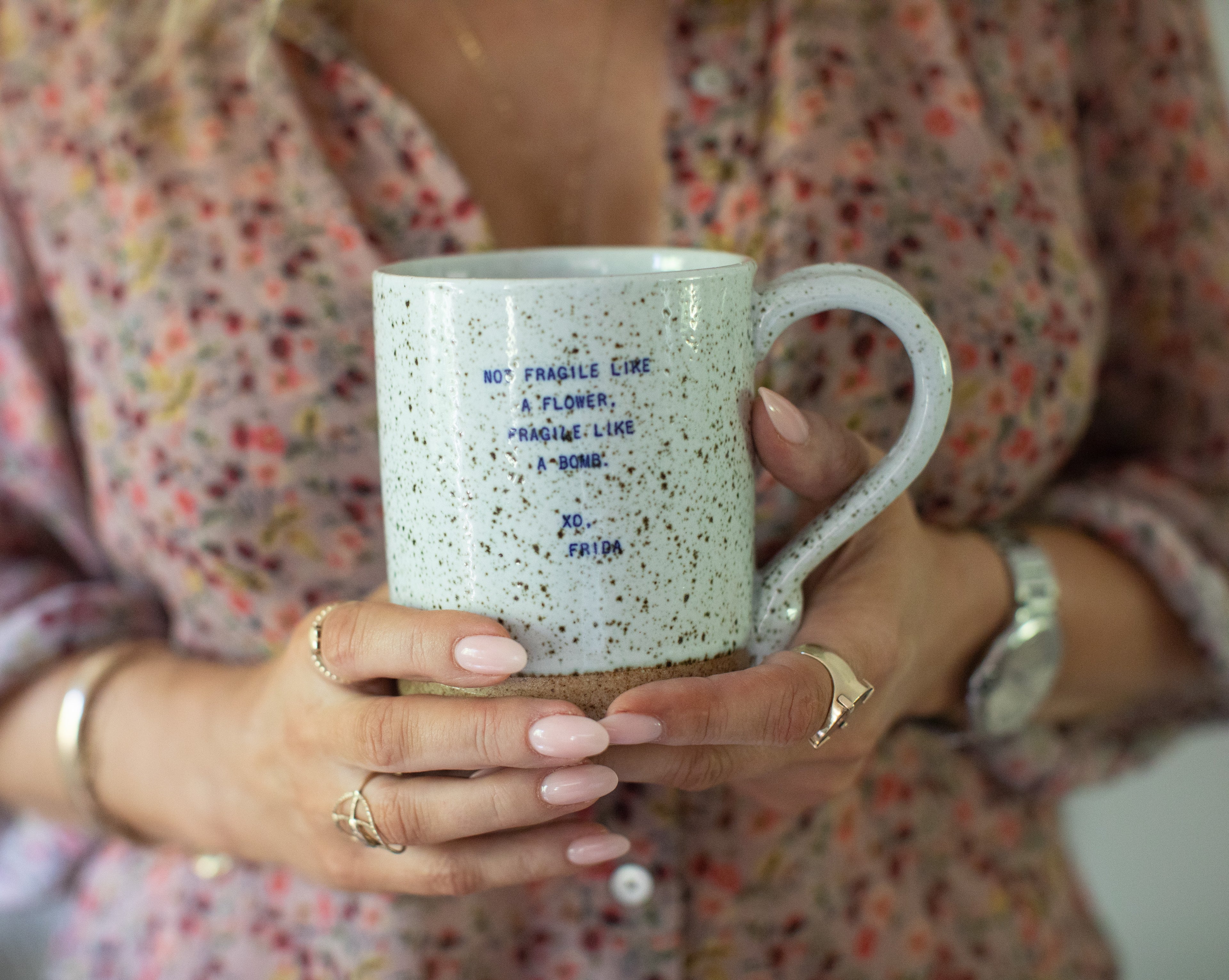 Not Fragile Like A Flower XO Mug