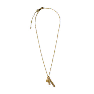***Courage, Dear Heart Necklace - Brass 22"