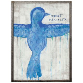 Expect Miracles (Grey Wood) - Art Print