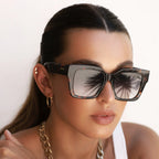 Bon Chic Acetate Oversized Square Sunglasses