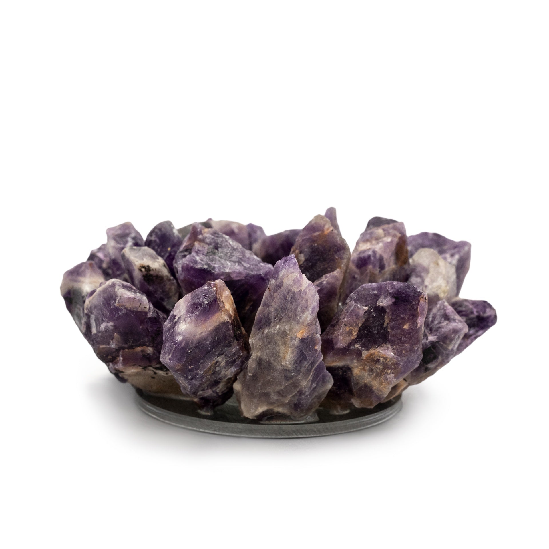 ***Chevron Amethyst Tea Light Candle Holder 4.7" x 2.4"