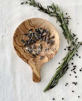 Olive Wood Small Round Tapas Dish