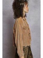 Pocket Front Corduroy Trucker Jacket