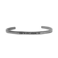 ***Silver Cuff - Light & Love