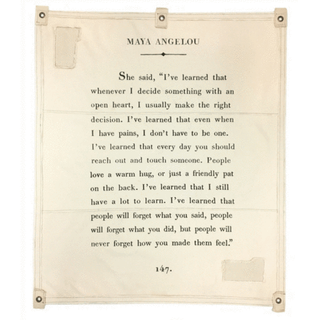 Canvas Wall Hanging - Maya Angelou - 46” x 57