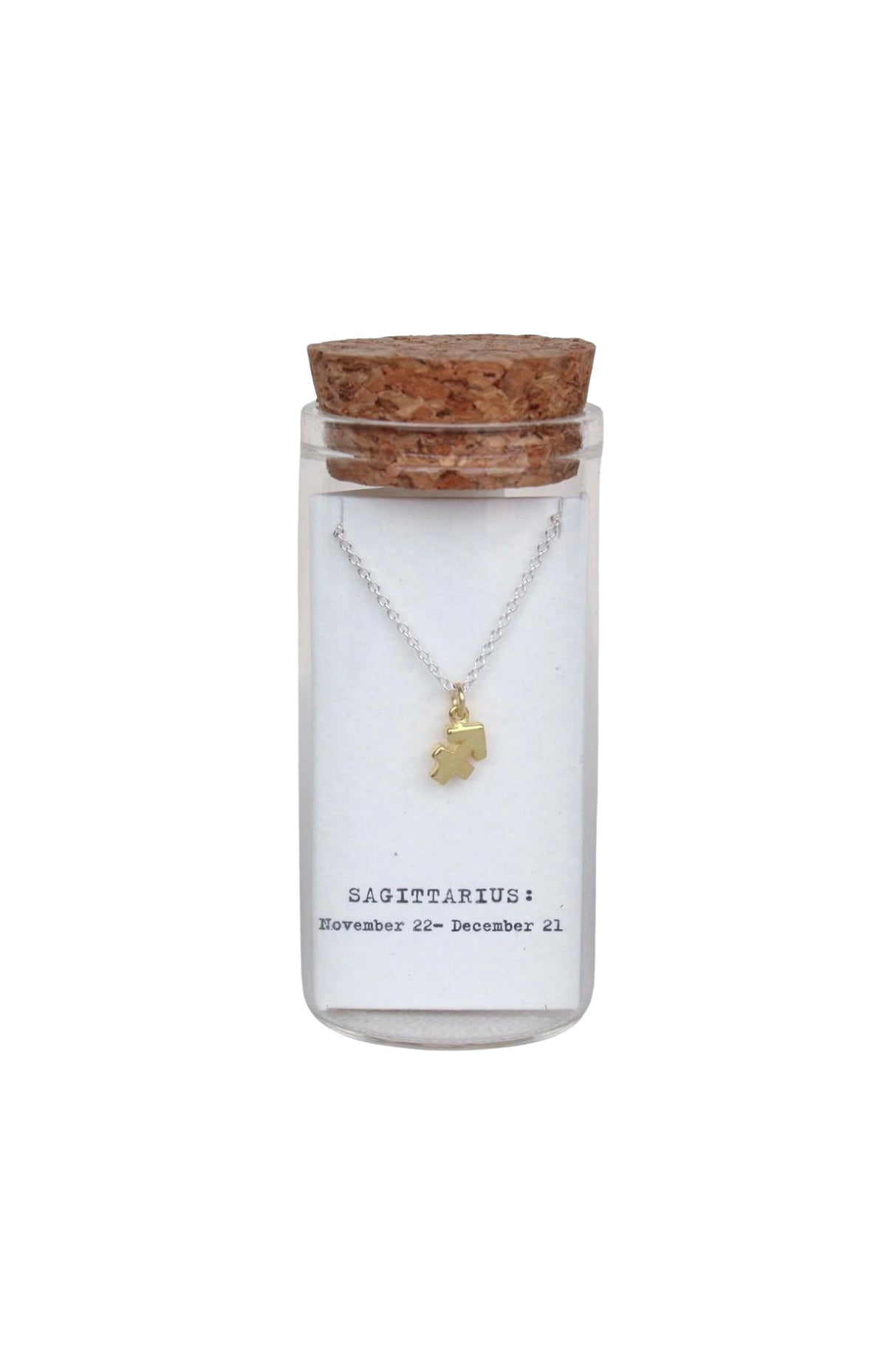Message in a Bottle - Zodiac Necklace