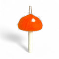 Orange with Dots  Mushroom - Felt Patch of Mushrooms
