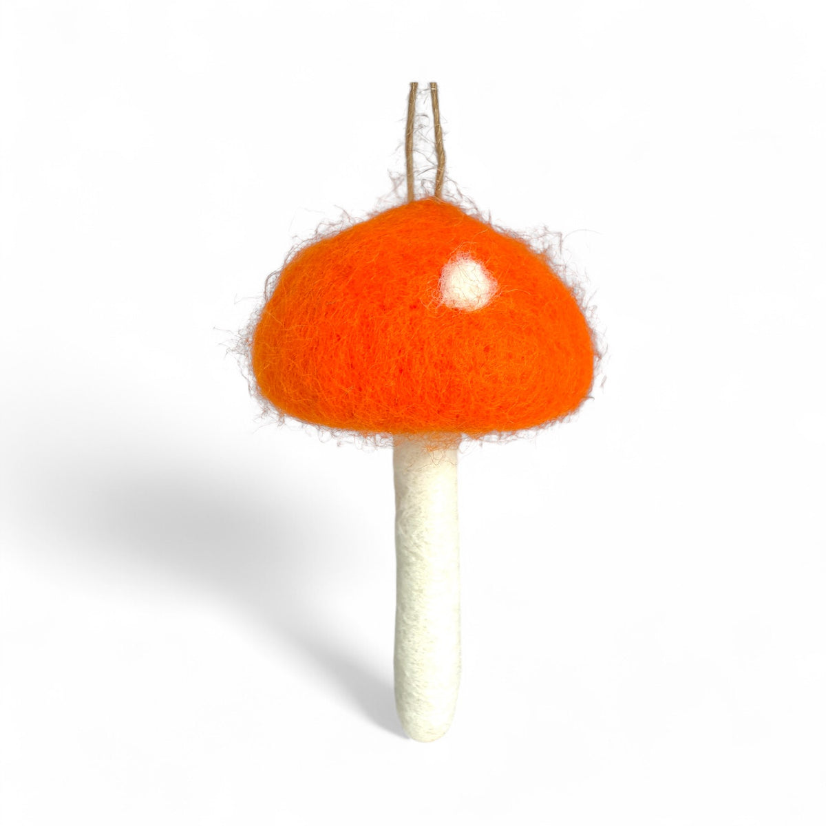 Orange with Dots  Mushroom - Felt Patch of Mushrooms