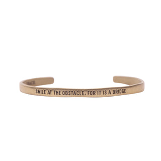 Brass Cuff - Smile At The Obstacle