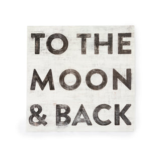 8"x8" To The Moon & Back Art Poster