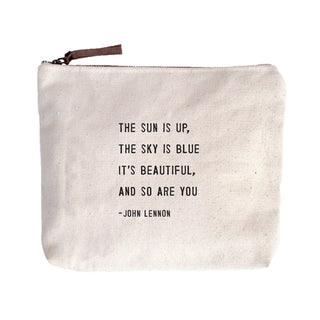 The Sun Is Up (John Lennon) Canvas Zip Bag