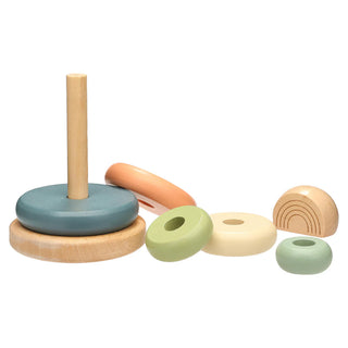 Wooden Stacking Rainbow Tower Baby Toy