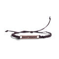 ***Silver Expect Miracles Braided Bracelet - Adjustable