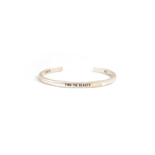 ***Silver Cuff - Find The Beauty