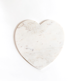 Cream Marble Heart Shaped Platter