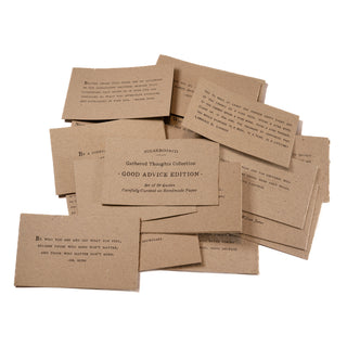 50 Gathered Thoughts of Good Advice on Handmade Paper