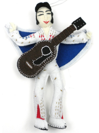 Elvis Presley Felt Ornament 7"