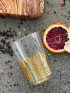 Gold Flame Tea Glasses