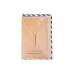 ***Air Mail French Bar Collection - Necklace - tu me rends heureux / you make me happy
