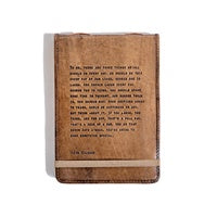 Large Jim Valvano Leather Journal - 7 x 9.75