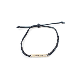 ***Silver Rise & Shine Braided Bracelet - Adjustable
