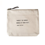 Canvas Zip Bag - Cream