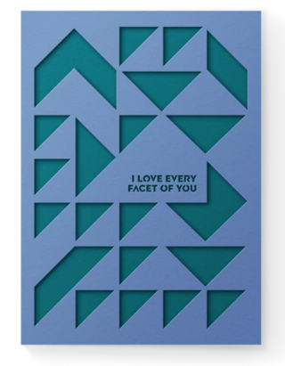 Every Facet Pocket Greeting Card
