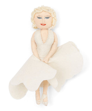 Marilyn Monroe Felt Ornament 7"