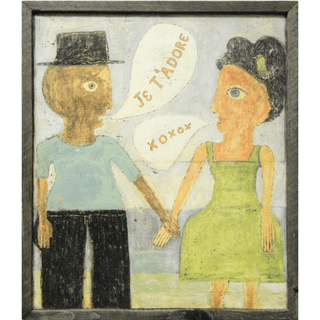 French People Talking - Art Print