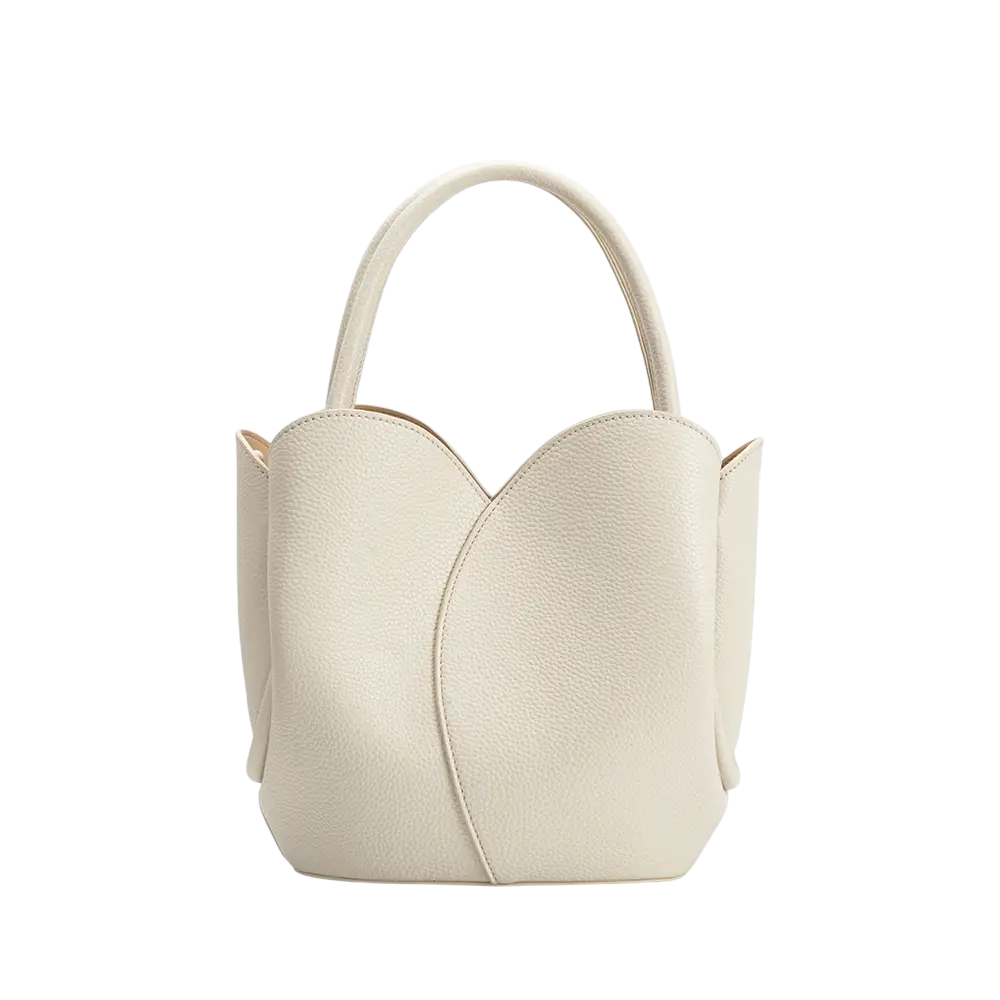 Tulip Recycled Vegan Leather Top Handle Bag