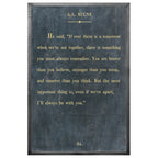 AA Milne - Book Collection (Grey Wood) - Art Print