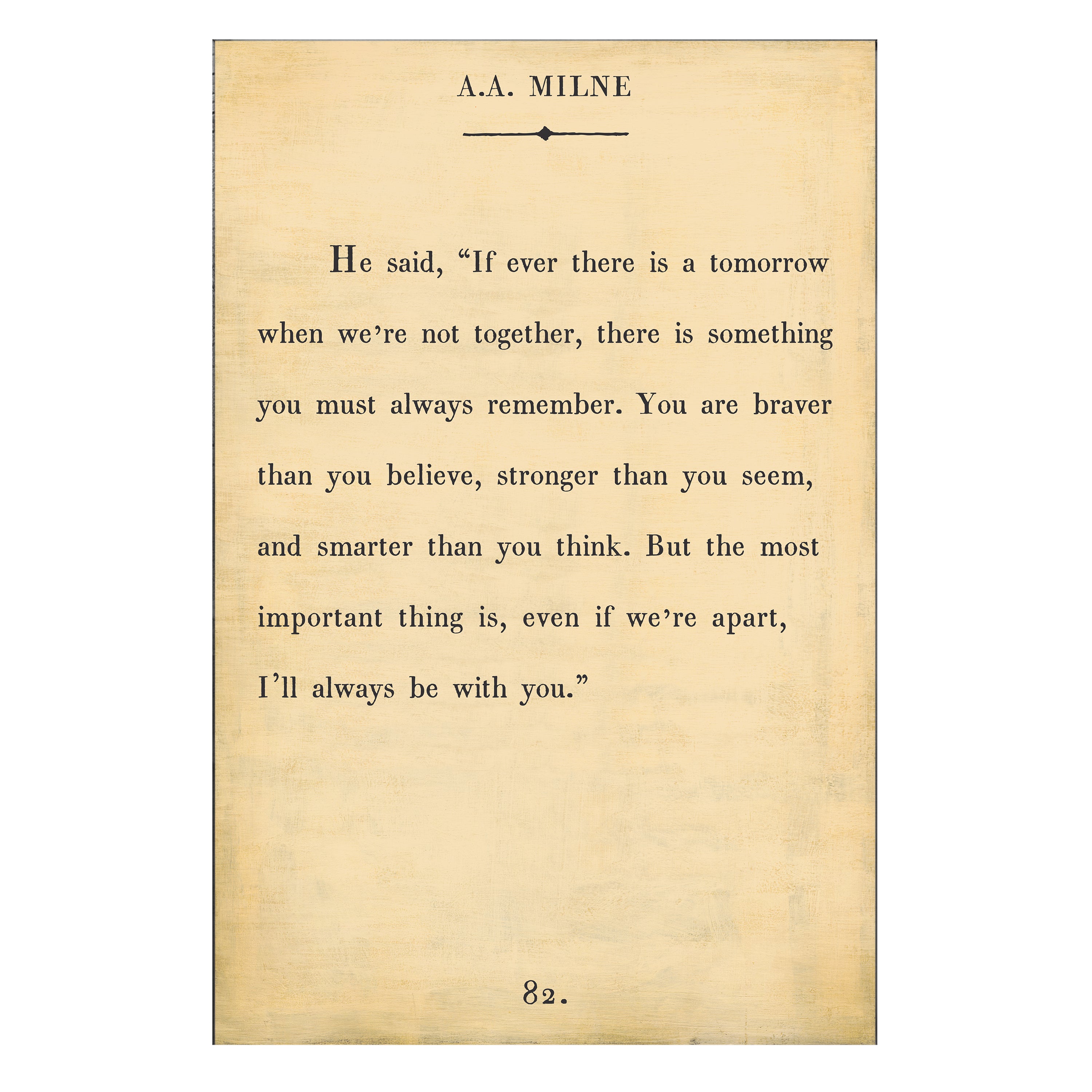 A.A. Milne - Book Collection - Art Print
