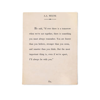 12"x16" A.A. Milne Book Collection Art Poster - Cream