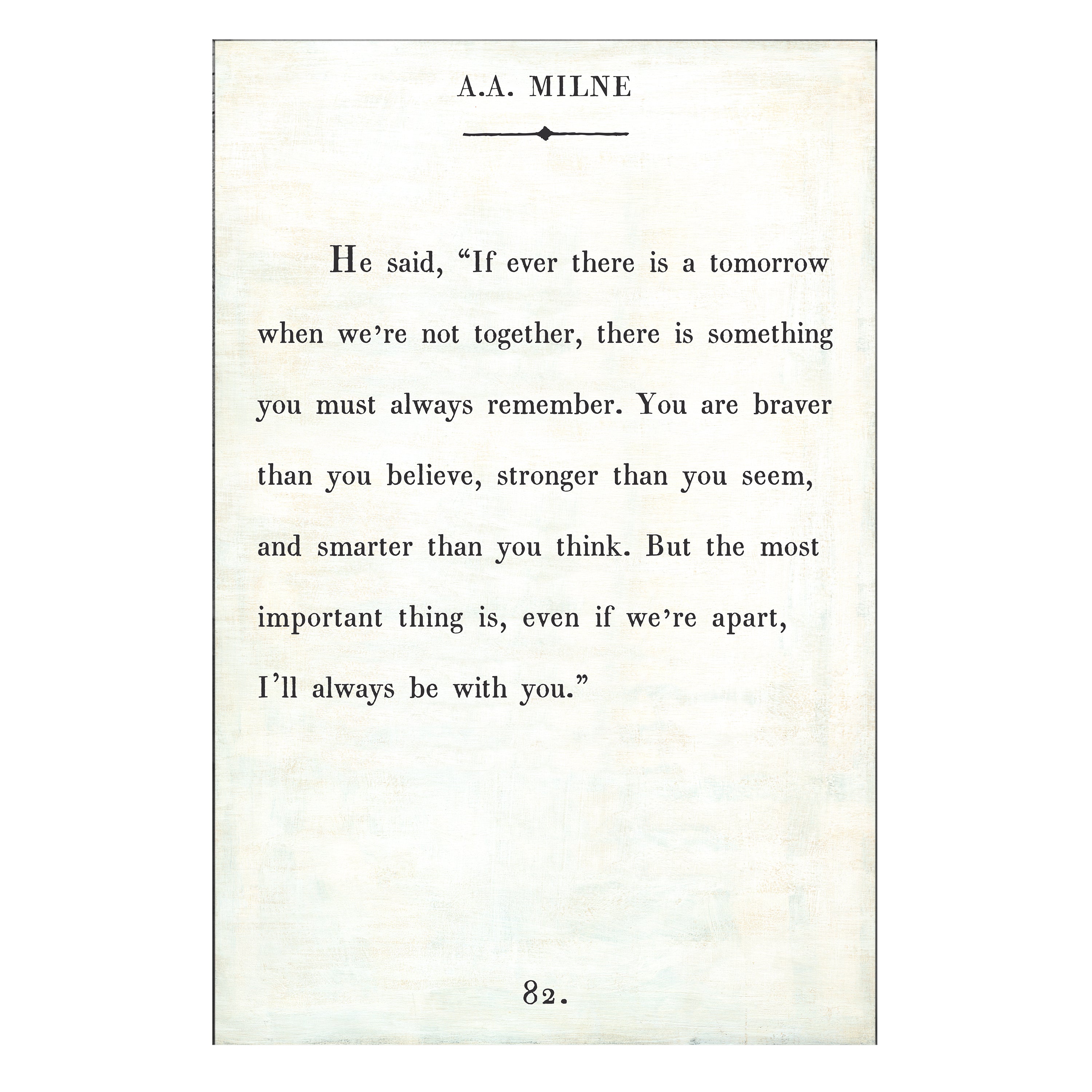 A.A. Milne - Book Collection - Art Print