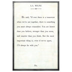 AA Milne - Book Collection (Grey Wood) - Art Print