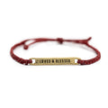 ****Brass Loved & Blessed Braided Bracelet - Adjustable