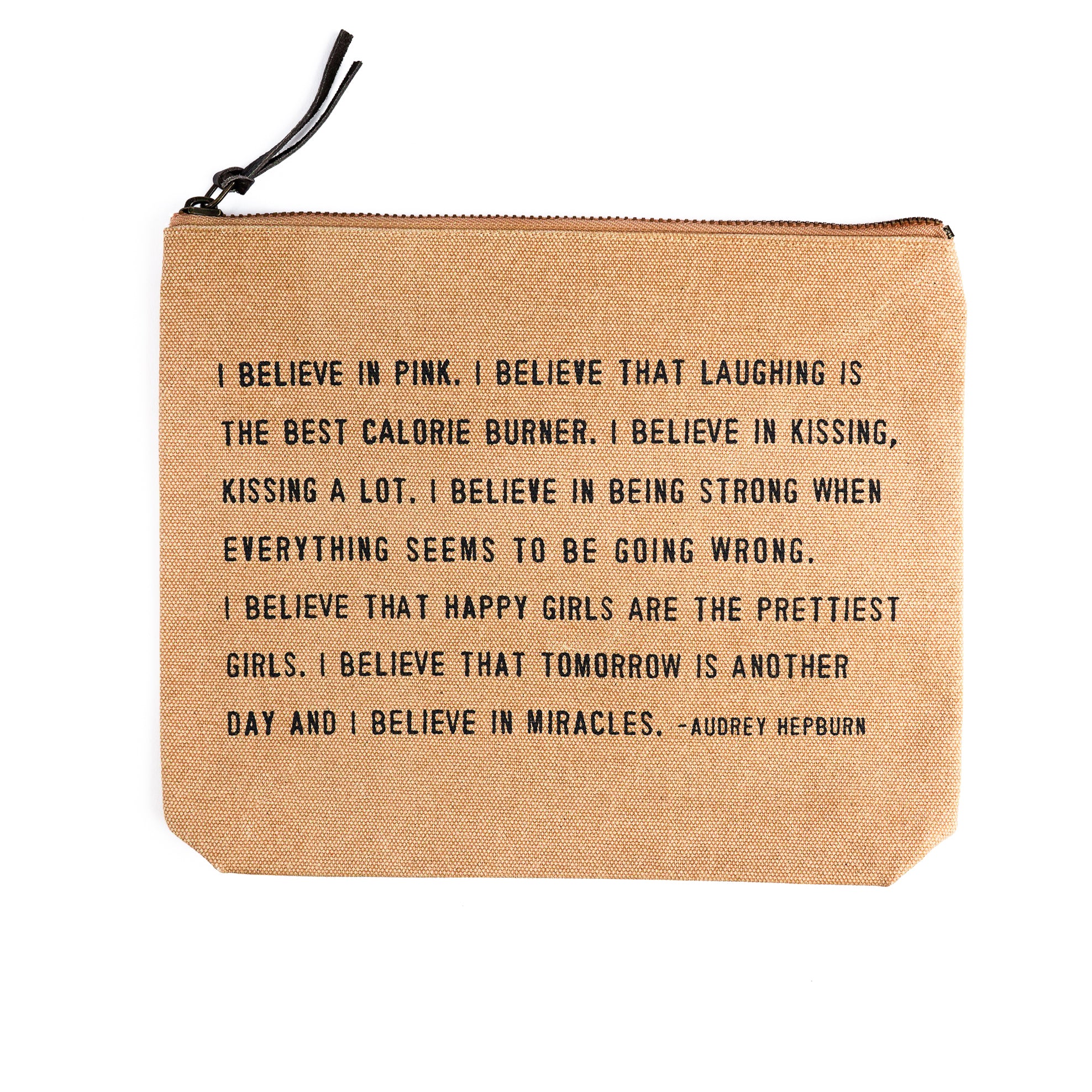 Canvas Zip Bag - Blush