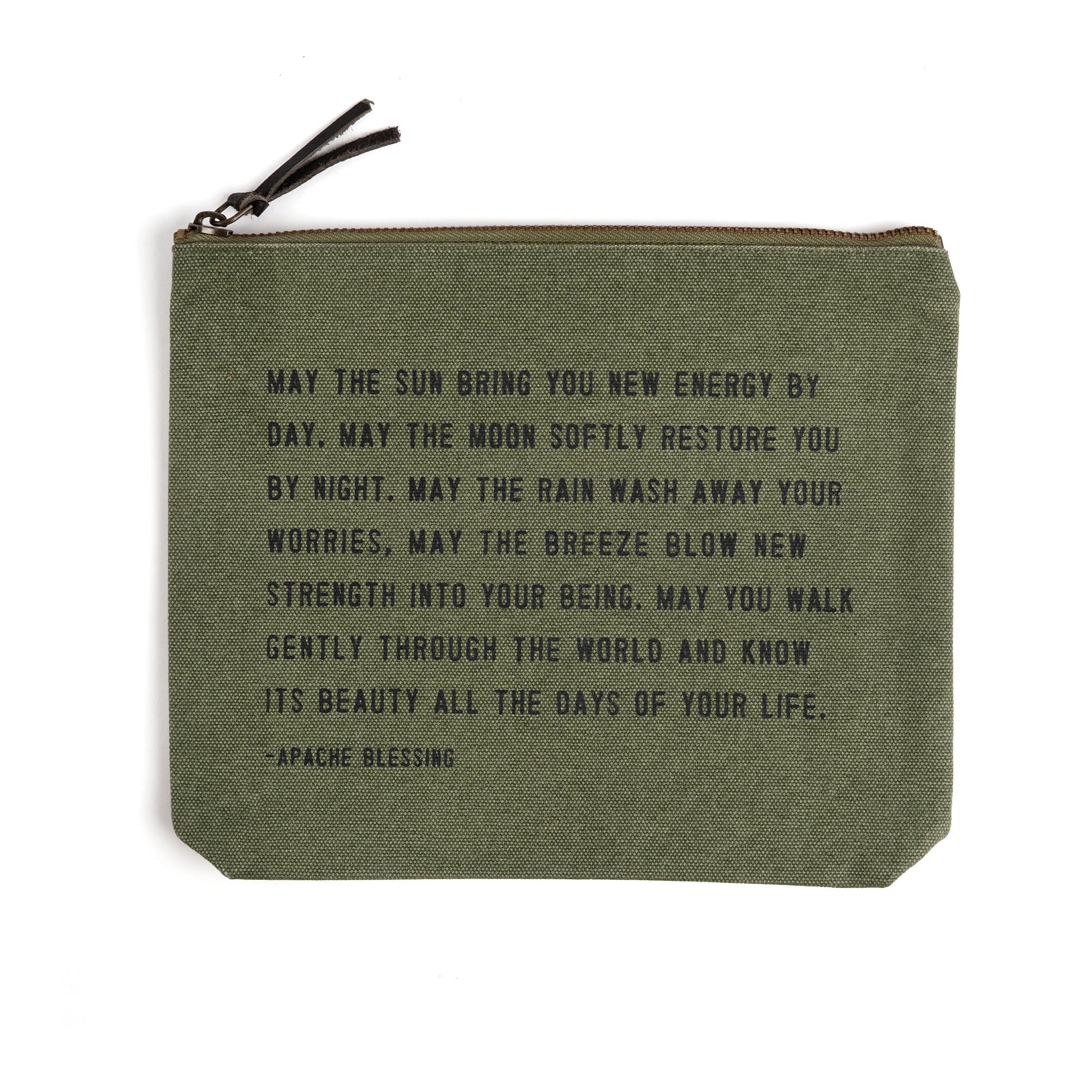 Canvas Zip Bag - Rosemary