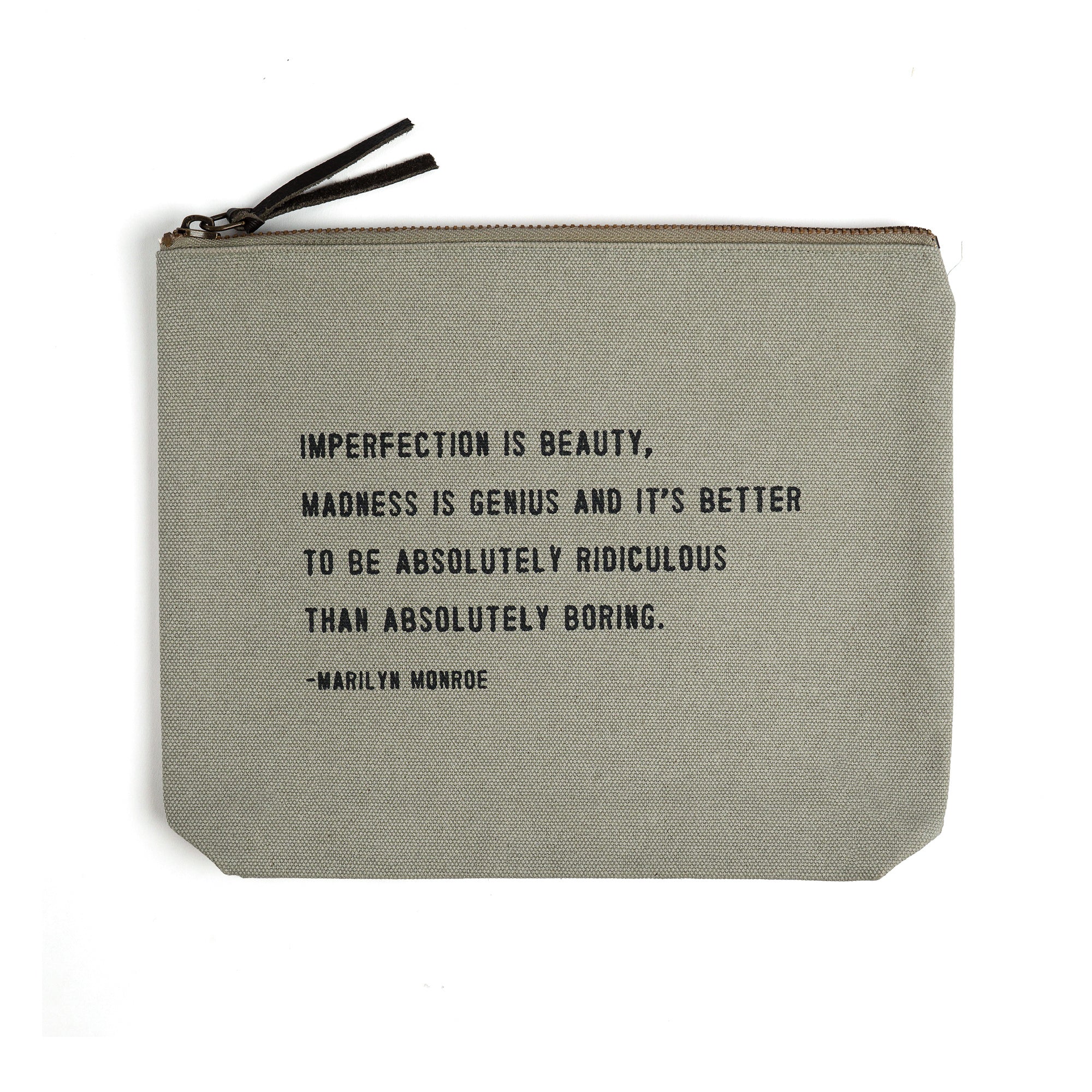 Canvas Zip Bag - Sage